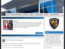 Tablet Screenshot of capitolacademy.net